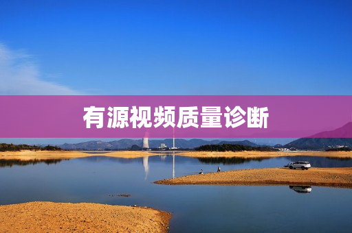 有源視頻質量診斷
