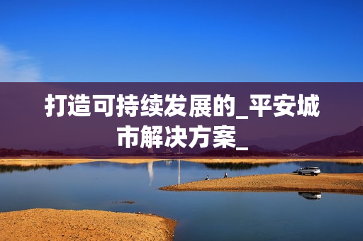 打造可持續(xù)發(fā)展的_平安城市解決方案_