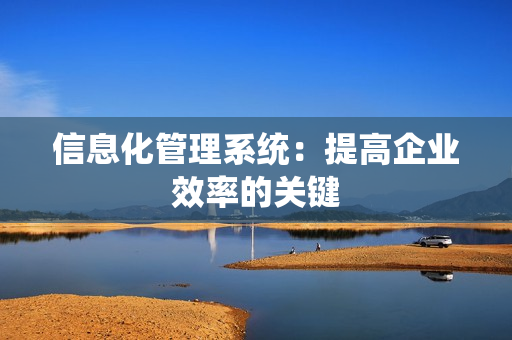 信息化管理系統：提高企業效率的關鍵